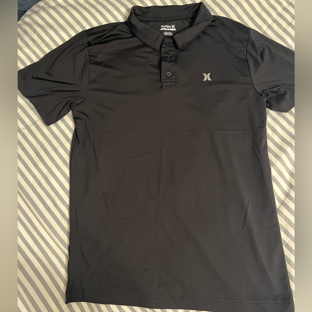 Boys Hurley Black Performance Polo Shirt